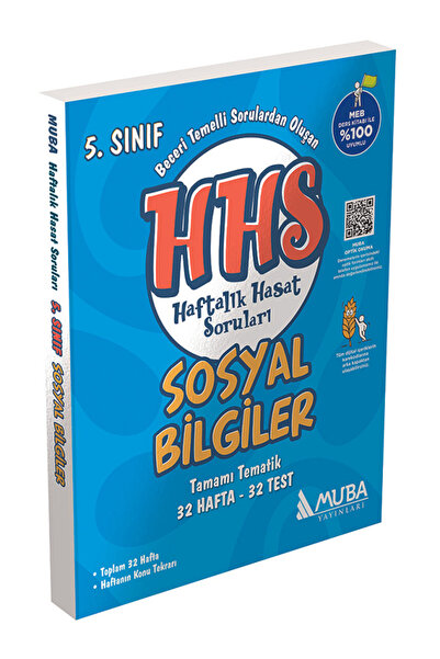 Evrensel İletişim Yayınları 5.Sınıf Muba HHS Sosyal Bilgiler Haftalık Hasat S...