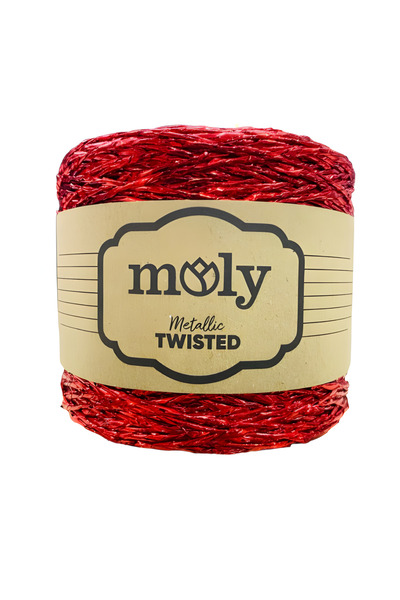 Moly Усукана метализирана хартиена връв 250 г