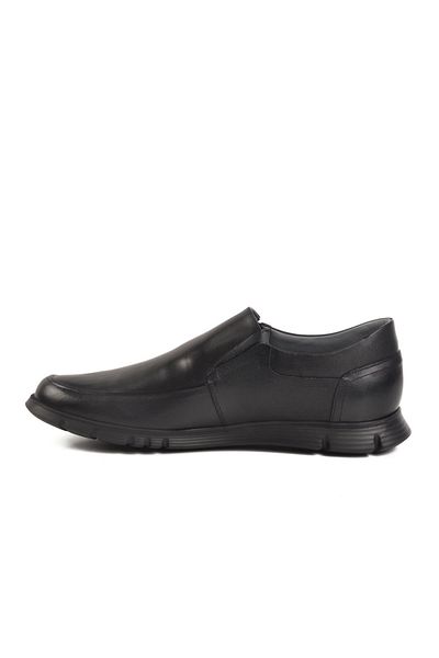 WALKWAY 666 m Large Size Black Genuine Leather Men's Casual Shoes