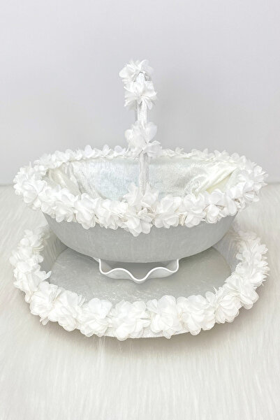 ZEYMERADE صينية وسلة هينا نايت للعروس البيضاء، حفل زفاف، ختان، خطوبة، وعد، زه...