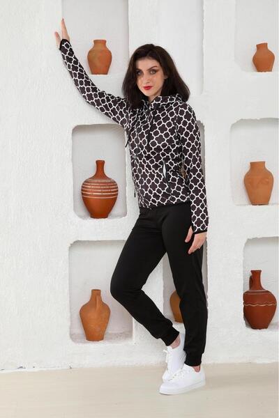 Cramp Spor Patterned Black Suit