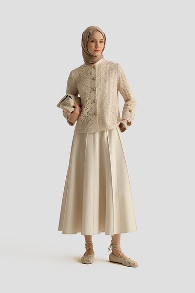 Armine Natural Brode Jacket 25Y5904 Natural
