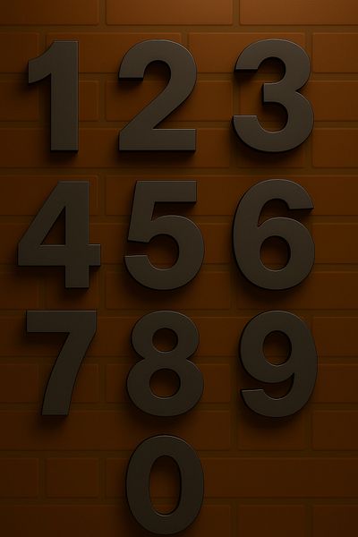 Rekatech 3D House Number in Modern Style (Number 4) |   7 cm Bottom Dimension – 15 cm Height