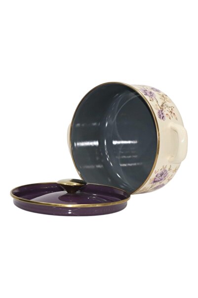 PR HOME Fiorella Flat Form Enamel Pot 20 cm