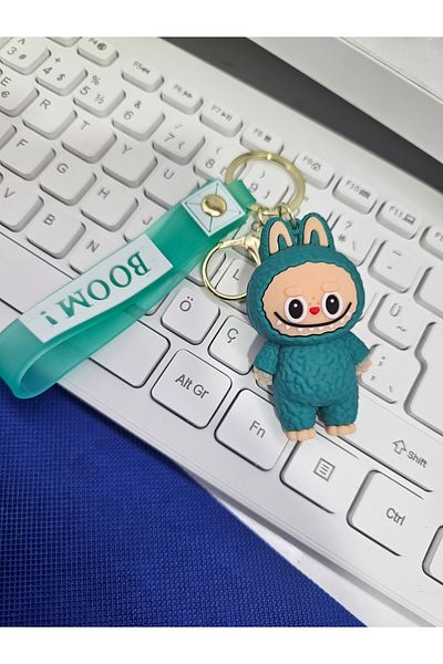 Meyra Accessories Lababubu Keychain Bag Ornament Cute Quality Silicone Keychain Plush Toy Gift