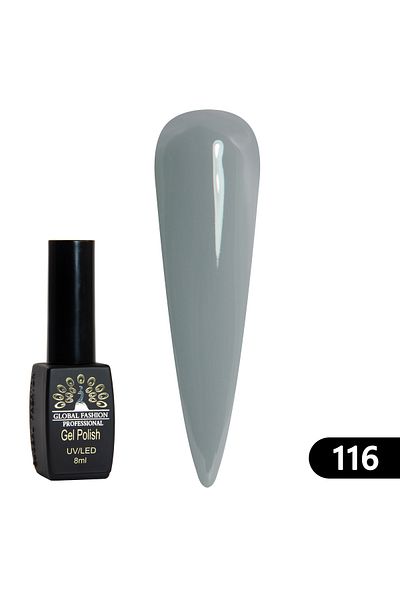 global fashion Oja semipermanenta BLACK ELITE, Global Fashion 8 ml, 116