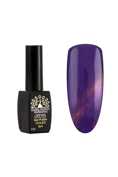 global fashion Oja semipermanenta Cat Eyes 8 ml, 22