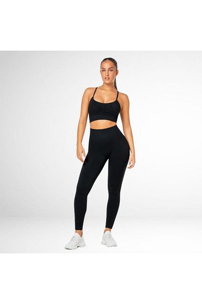 FITINT Colanți sport push-up cu talie înaltă pentru femei, negri – FITINT 111