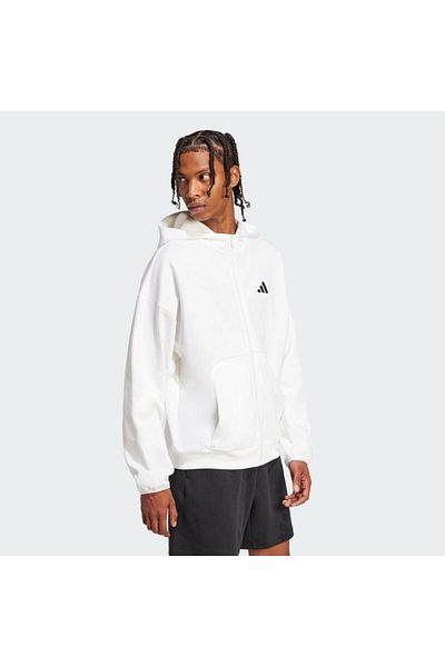adidas Men's White m Fi Sl Fz Sweatshirt Jd4944
