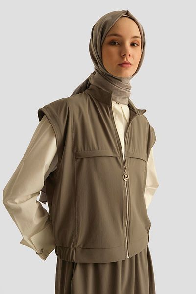 Armine Vest Suit 25Yt613 Khaki
