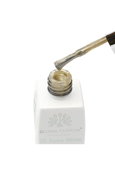 global fashion Oja semipermanenta, Snow White, 3D Cat Eye, Global Fashion 8ml, 17