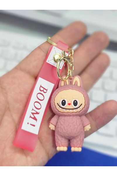 Meyra Accessories Lababubu Keychain Bag Ornament Cute Quality Silicone Keychain Plush Toy Gift