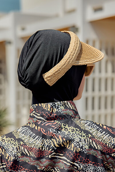 Remsa Mayo Visor Straw Hat Sunscreen Visor Rş-2105 Camel Beige