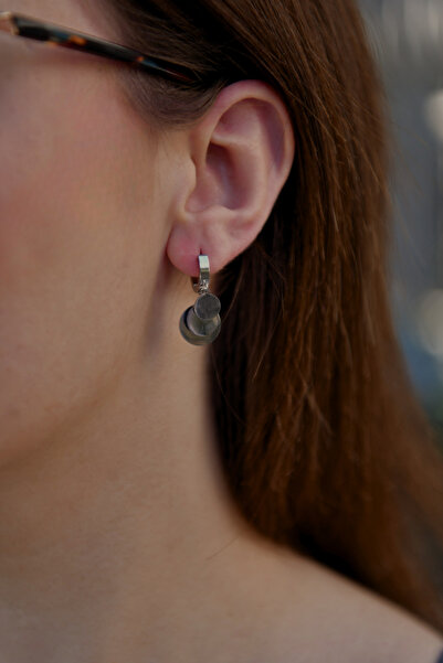 signoraerica 3 Pul Sallantılı Shakira Model Çiftli Kadın Çelik Küpe