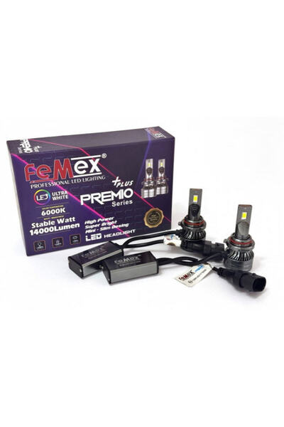 FEMEX Premio Plus HB4 9006 Şimşek Etkili Led Xenon 14000 Lumen