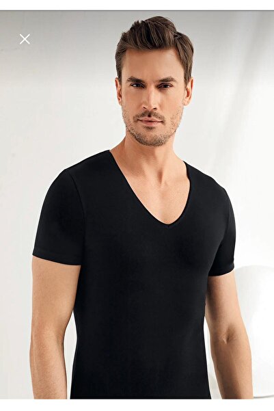 Şahinler *****Shahinler'6 Pack Men's Colorful Lycra Deep V Neck Undershirt Undershirt