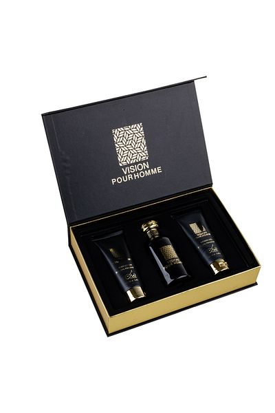 Nusuk Set Cadou Vision Pour Homme Apa de Parfum 100 ml + Gel De Dus 100 ml + Lotiune de corp 100 ml