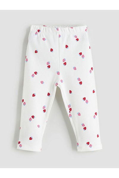 LC Waikiki New Season Strawberry Printed Girls' Leggings 2-Piece - S5Rp43Z1