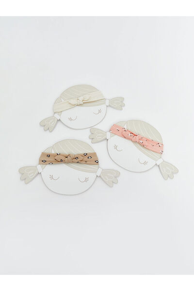 LC Waikiki Quality Parts from Celebi Store |   Flower Patterned Baby Girl Headband Set of 3