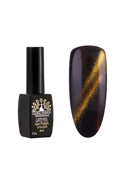 global fashion Oja semipermanenta Cat Eyes 8 ml, 34