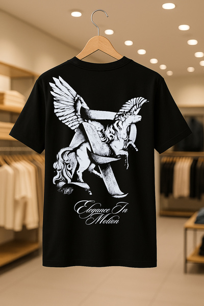 SELF CONTROL Tricou oversize unisex 100% bumbac, cu țesătură groasă, respirabilă