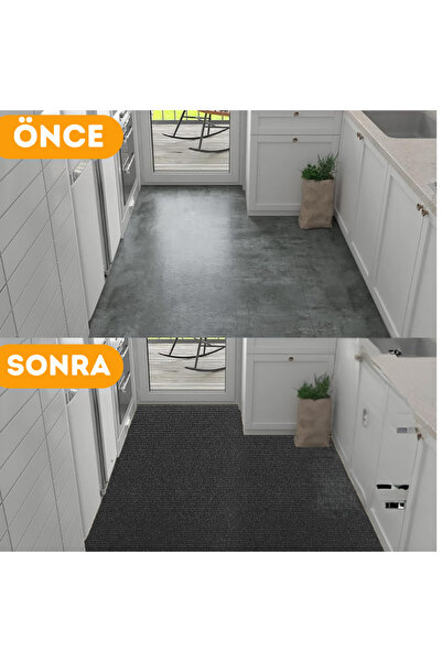 BEYLİNİ Kendinden Yapışkanlı Halıfleks Keçe Kaymaz Ev Tekne Ofis Yat Denizlicik Marina Karo Halısı 40x40 CM