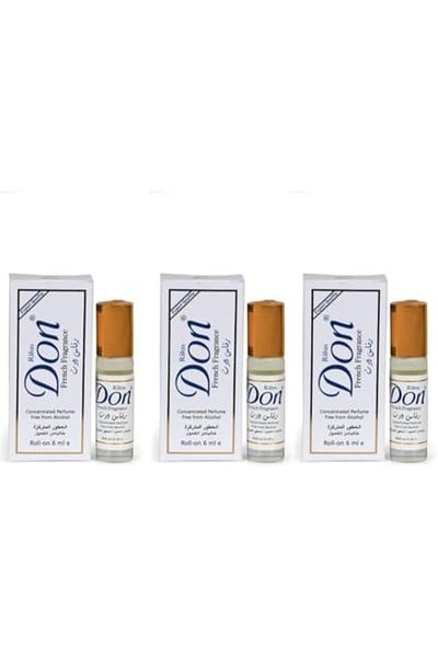 Rifas Don French Alcohol-Free Roll-On Perfume by Rifas DON, 6ml, Pack of 3