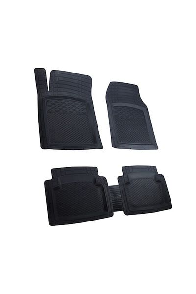 RO GROUP Set Covorase Auto Universale Deluxe Boss, decupabile, tip tavita, negru, 5 bucati