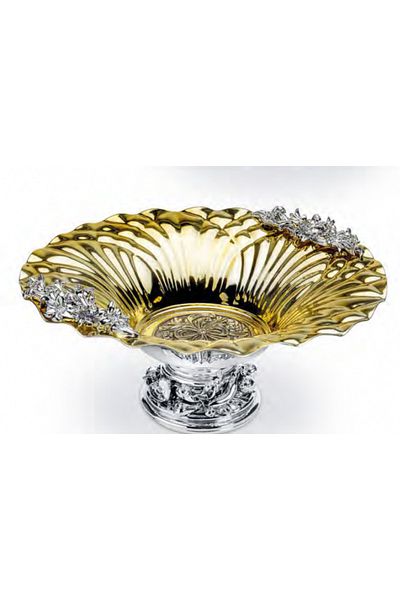 chinelli Fruit Bowl Venus Decorated Gold D32cm