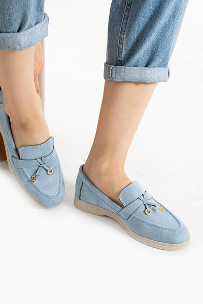 ŞAHİKA Daily Wear Women Loafer Suet Shoes