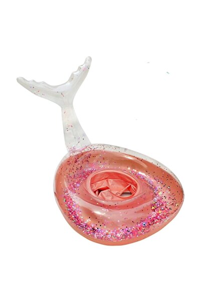 DELPI Colac pentru copii, cu chilotel, Coada de sirena si sclipici, 29 cm dia...