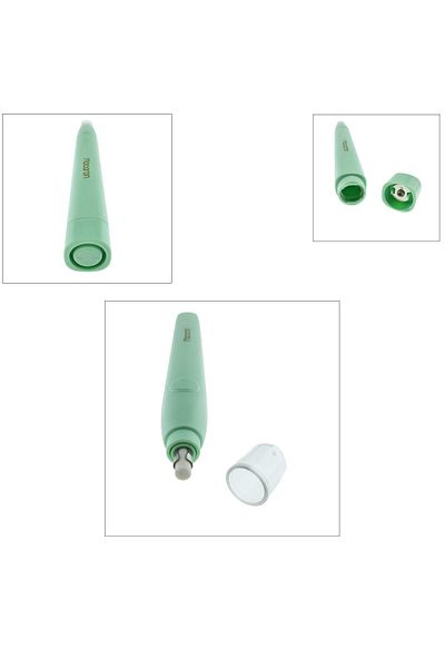 OEM Radieră electrică model Macaron H028, ștergere precisă, design ergonomic, 20 de rezerve, verde