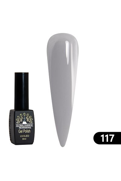 global fashion Oja semipermanenta BLACK ELITE, Global Fashion 8 ml, 117