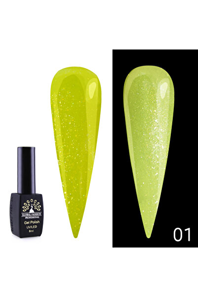 global fashion Disco Summer ημιμόνιμο βερνίκι νυχιών 8ml, 01