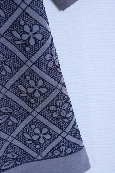 By Mare Style Deep V-Neck Navy Blue Tunic Dress