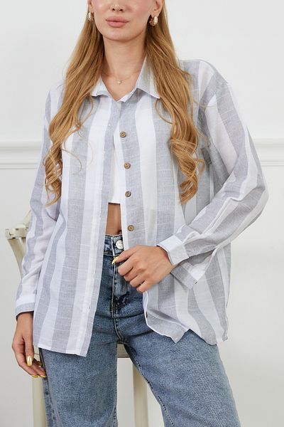 DPARİS Striped Casual Long Sleeve Shirt