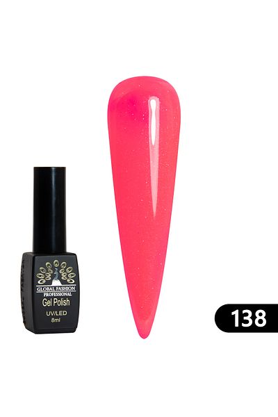 global fashion Oja semipermanenta BLACK ELITE, Global Fashion 8 ml, 138
