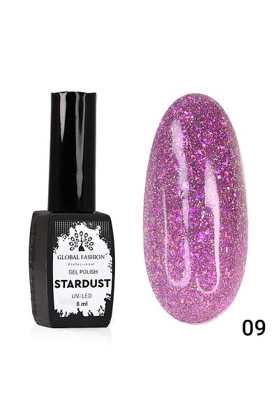 global fashion Oja semipermanenta Stardust, reflectorizant, Global Fashion 8ml, 09