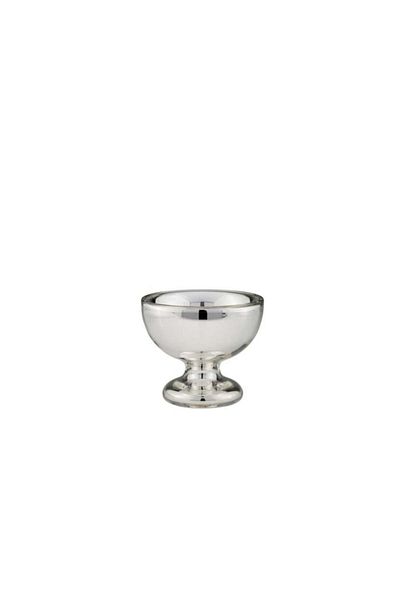 Hermann Bauer Silver-Plated Glass Fruit Bowl with Pedestal