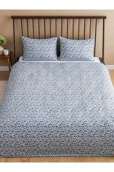 LC Waikiki Lcw Home Mixed Flower Printed Double Duvet Cover Set 200X220/50X70 cm