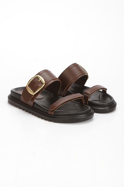 FRZZ Women's Velcro Orthopedic Comfortable Buckle Slippers