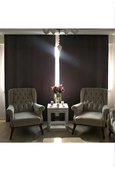 CY HOME Siyah Blackout Güneş Işığı Geçirmeyen Perde-Fon Perde Tek Kanat (PİLE...