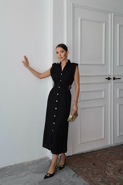 Swass Terra Classic Midi Dress Black