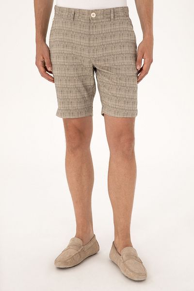 U.S. Polo Assn. Мъжки къси панталони от тъмно каки, тъкани, 50300443-VR111