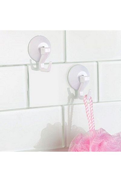 Interdesign 2-Piece Suction Hook White