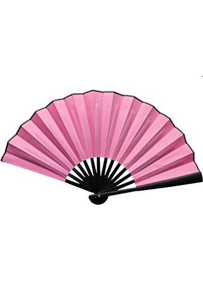 Skygo Plastic Fabric Fan 12 Pcs Pink