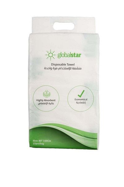 Globalstar Global Star Disposable Towels 80*160 - Pack of 25