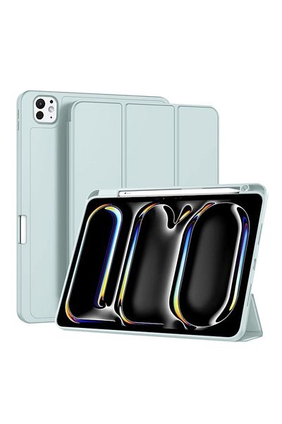 Petite Tuds Husă de protecție pentru iPad Pro 11 2024, Tuds Shield, Flex Trifold, TPU, Albastru deschis