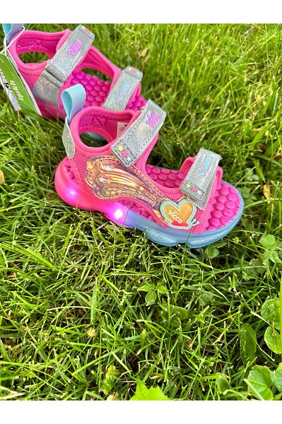 Vicco Size 22-30 Lighted Non-Slip Sole Girls' Sandals