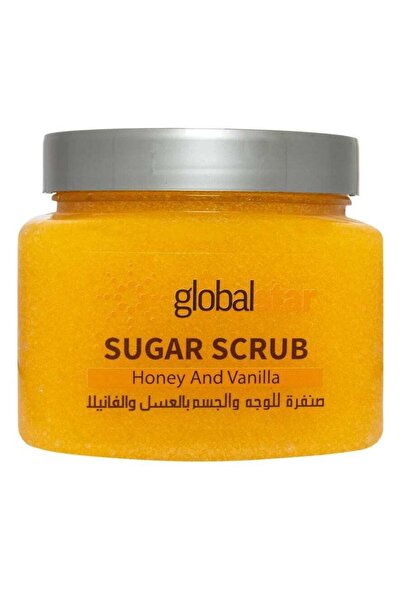 Globalstar مقشر السكر جلوبال ستار للوجه والجسم بالعسل والفانيليا، 600 جرام